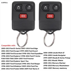 Lopixa 3Button Car Keyless Entry Remote Key Fob Replacement for Ford 1998-2016 F150 F250 F350 Escape Expedition Explorer Ranger/Mazda/Lincoln CWTWB1U331 CWTWB1U345  (Included manual)