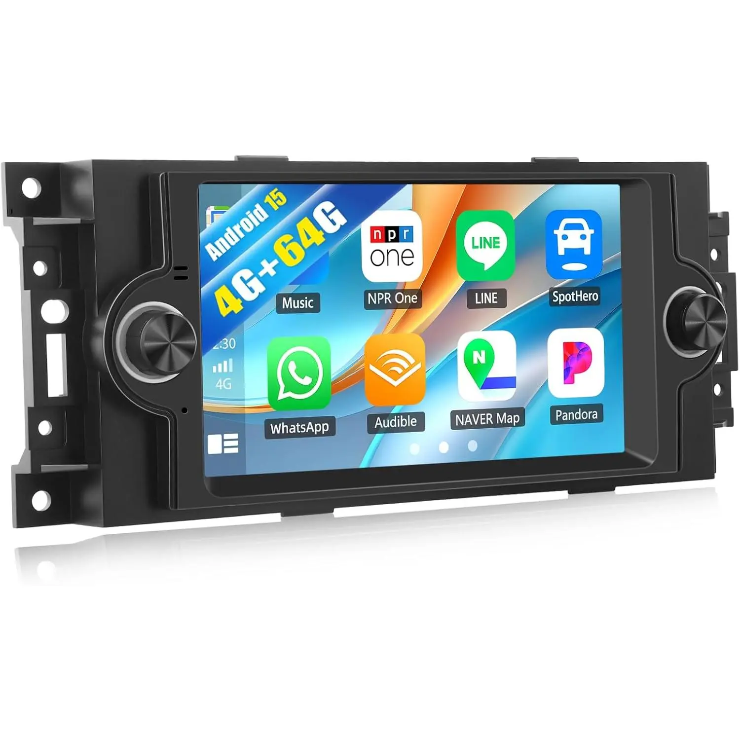 4G+64G Car Stereo for Dodge Ram 1500/2500/3500 2006-2008,Dodge Durango 2005-2008,Chrysler 300 Touring/300C/300M 2005-2007,Jeep Grand Cherokee 2005-2009 with Carplay Android Auto Backup Camera