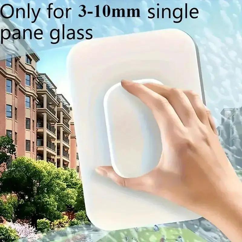 Magnetic Window Cleaner for Single Pane Glass, Handheld No Battery Required Strong Magnetic Adsorption for High-Rise & Home Windows