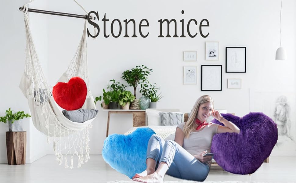 heart-pillow, sofa bed decoration, pillow decoration, room pillow (grey, 11.81inch X 15.74inch)