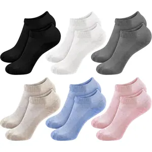6 Pairs All Natural Flax Linen Ankle Socks Thin Breathable Low Cut Linen Socks Quick Dry Mesh Organic Liner Men Women