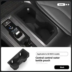 Toyota Rav4 2026 Cup Holder Insert, Silicone Non-Slip Dashboard Organizer, Prevents Spills and Scratches, Internal Storage Accessory