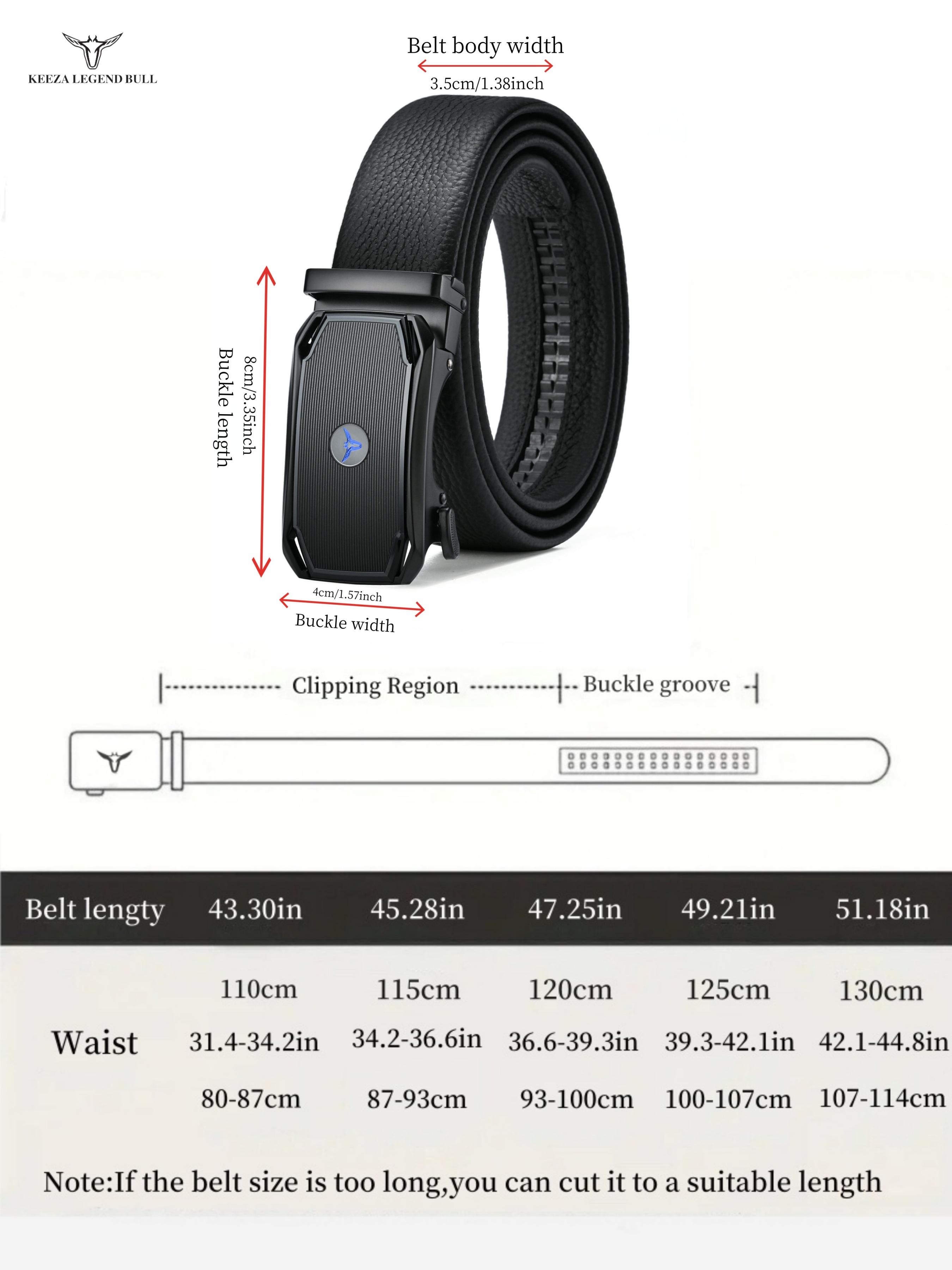 Men's Business Fashion Belt, Automatic Buckle Belt, Casual Waistband for Jeans Trousers, Fashion Belt for Party, Daily Clothing Decor, Trendy All-match & Exquisite Belt for Gift