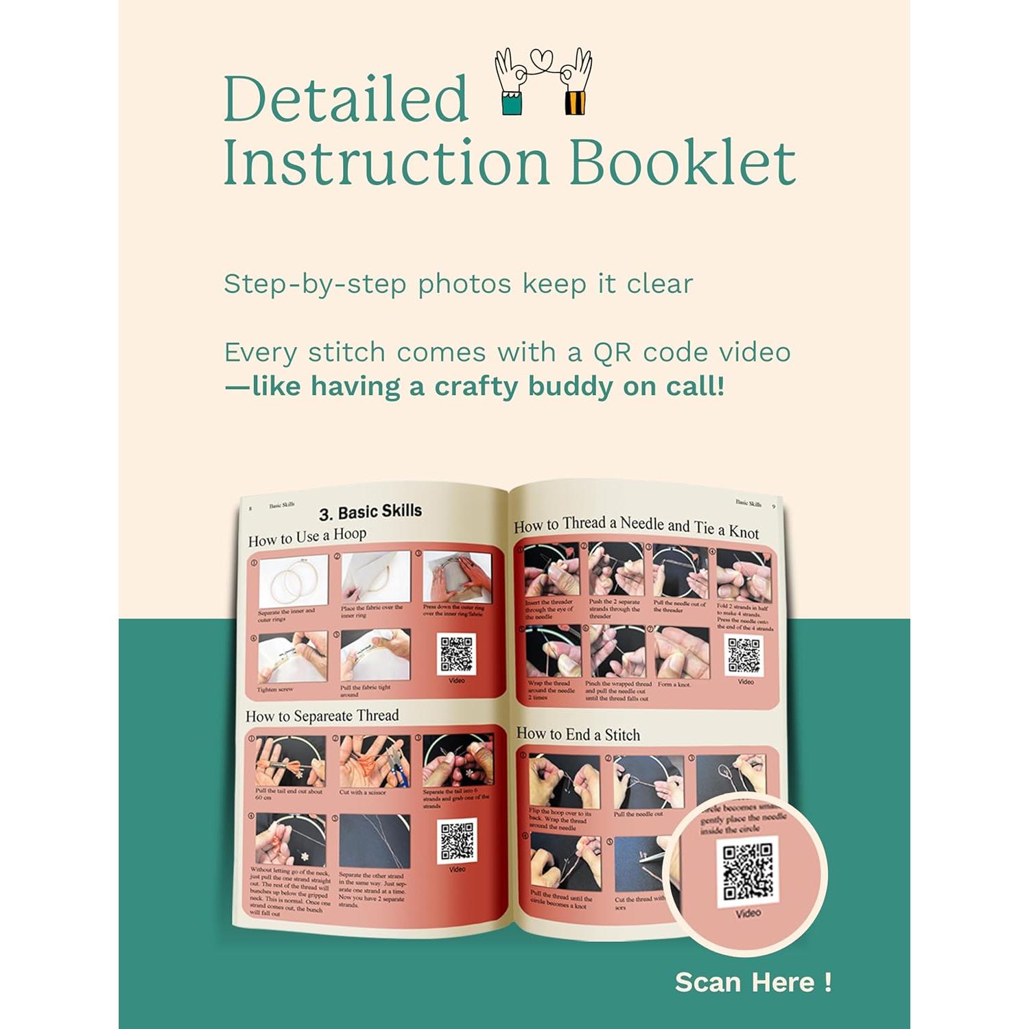 3 Sets Alphabet Letter Practice Embroidery Kit for Beginners Adults , Learn to Embroider Kit Adult Beginners