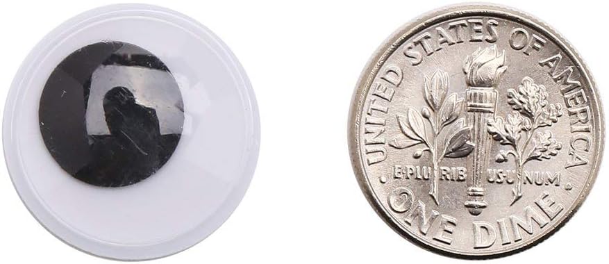 1000 count 18mm Round Wiggle  Eye Plastic Googly Eyes with Self-Adhesive for Crafts Making