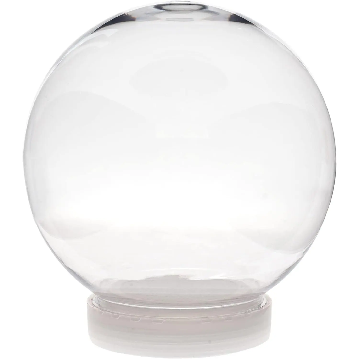 5 Inch (130mm) DIY Snow Globe Water Globe - Clear Plastic with Screw Off Cap |  for DIY Crafts and Customization