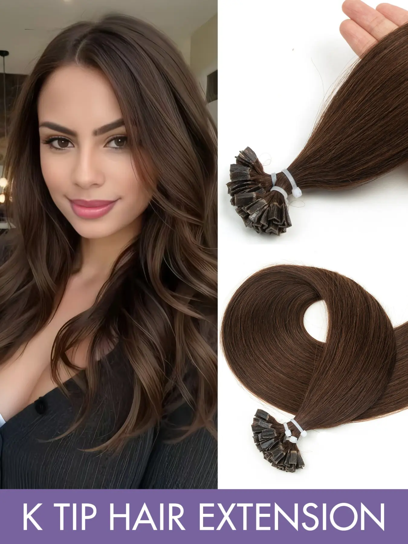 12-22inch 50s,K Tip Hair Extensions Straight Hair Extensions Hot Fusion Platinum Blonde Color, 12-22 Inch Lengths &, Volume Boosting Hair Addon, V Tip Hair Extensions,Silky Soft Invisible Design for Daily ,Cosplay Gentle Romantic Hairstyles Effortlessly
