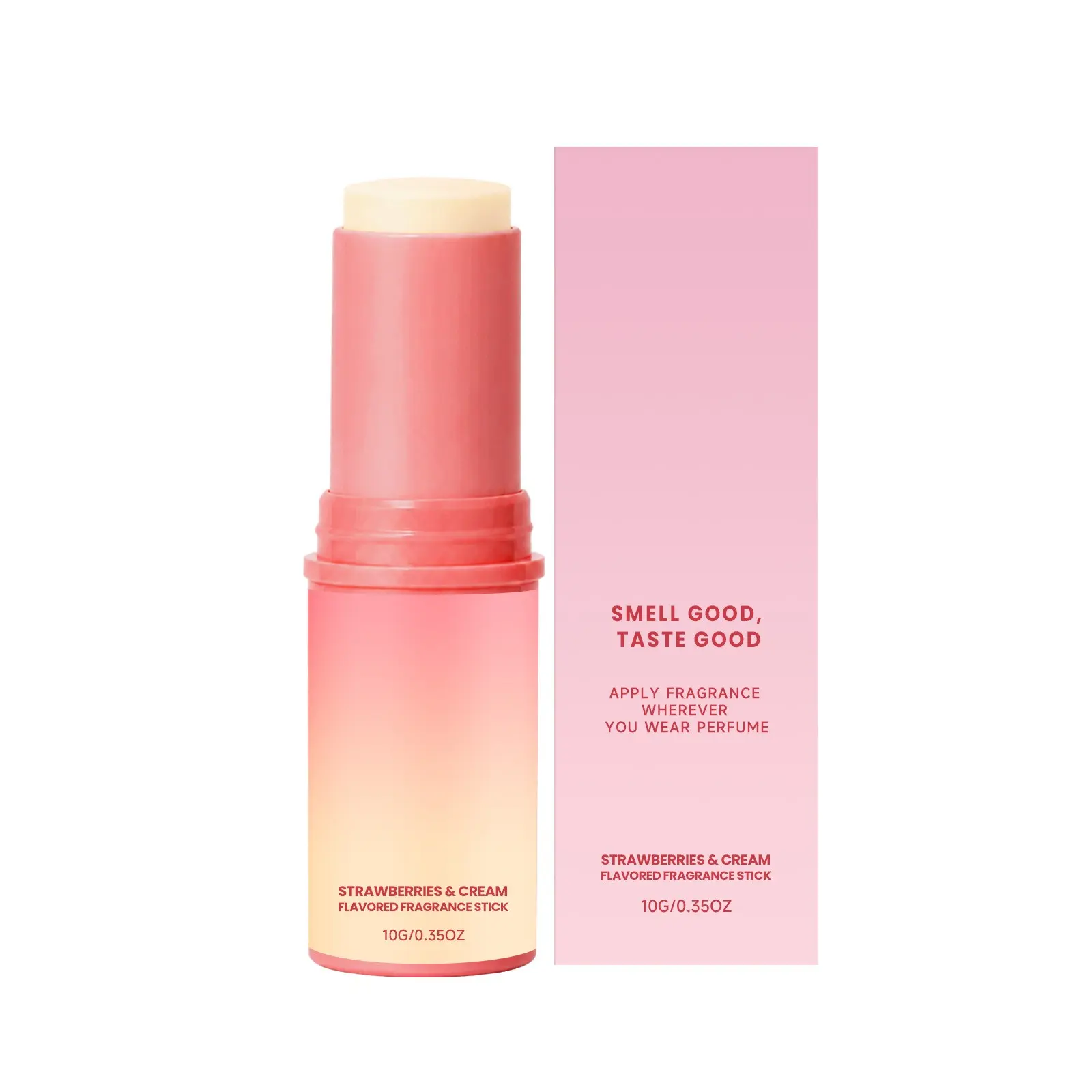 AMZ Strawberry Perfume Balm, Sweet Fruity Scent, Smooth On Skin, Long Lasting Light Fragrance, Portable Dating Perfume Stick