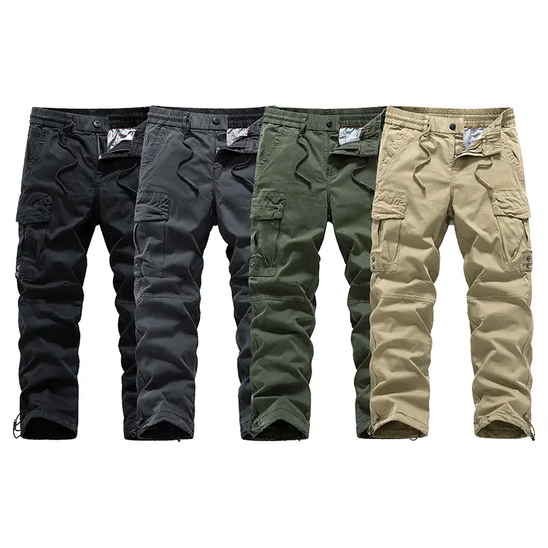 2026 Summer New Arrival American Style Men’s Cargo Pants, Loose Fit Full Length Casual Trousers for Men, Fashion Streetwear Baggy Long Pants with Multi Functional Side Pockets, Breathable Soft Daily Wear Work Pants, Versatile Relaxed Straight Leg Outdoor