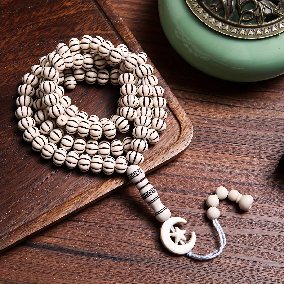 1 Tasbih Beads New Middle Eastern Muslim Prayer Handheld Tasbih Islamic Recitation Beads 99 Beads Bracelet Unisex