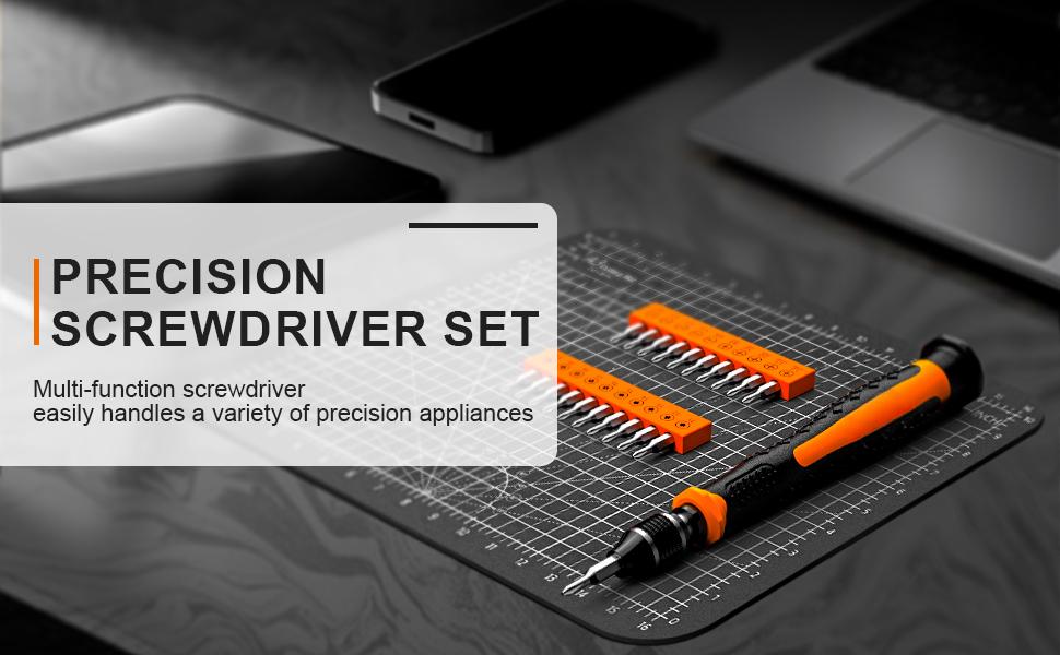 24PCs small Precision screwdriver set with Torx T5 T6 T8 T9, y00, star P5, mini repair tool kit for MacBook, computer, laptop, iPhone, PS4 ps5, Xbox, switch, eyeglasses, watch ring doorbell