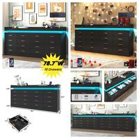 Black-0974-16 Drawer-78.7"W