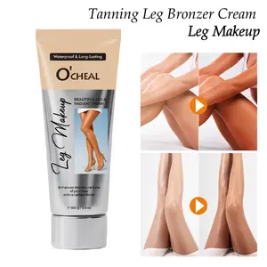 100g Body Cream, Leg Bronzer Cream, full coverage Leg Makeup, Tinted Leg Cream, Waterproof, Even Skin Tone, Hydrating Radiance Cream, Skin product,  Body Moisturizers,Smooth and Radiant
