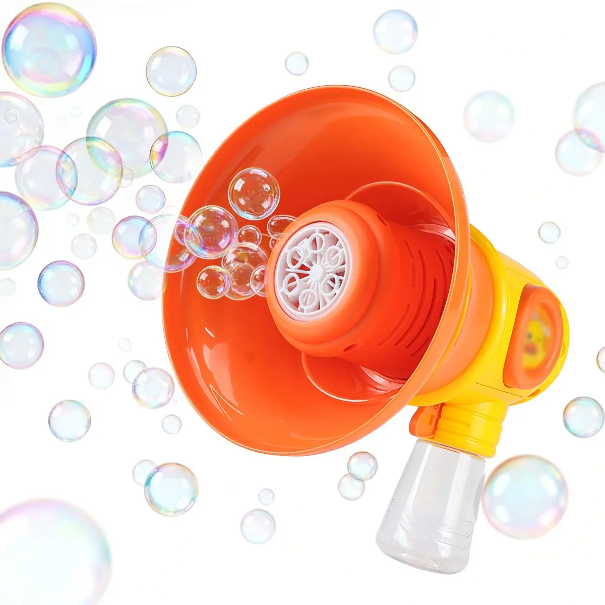 Duck Sound-Control Bubble Machine, Automatic & Manual Modes, 50ML Leak-Proof Liquid, Interactive Toy Gift for Kids 3+