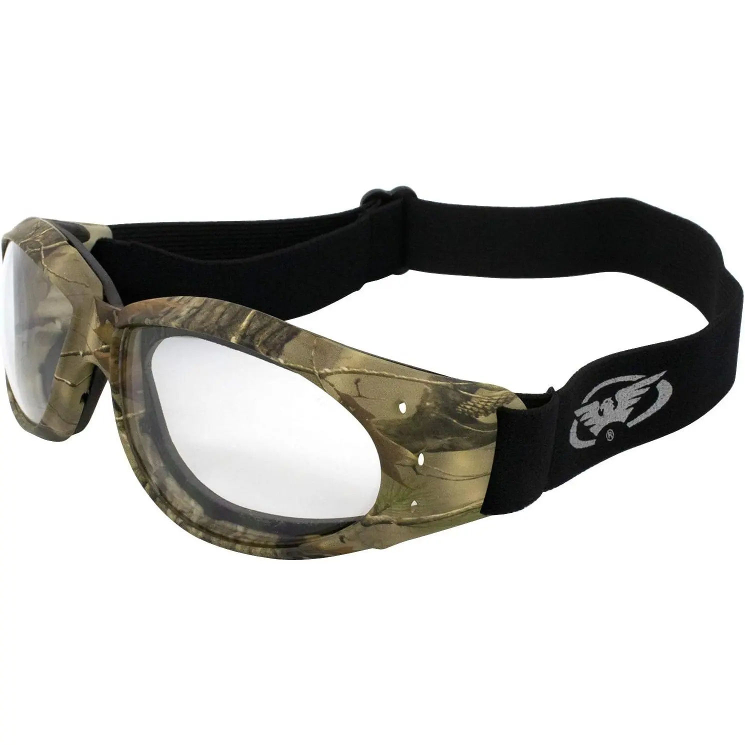 Dirt  Padded  Riding Goggles for Men and Women (Black Frame/ Lens)