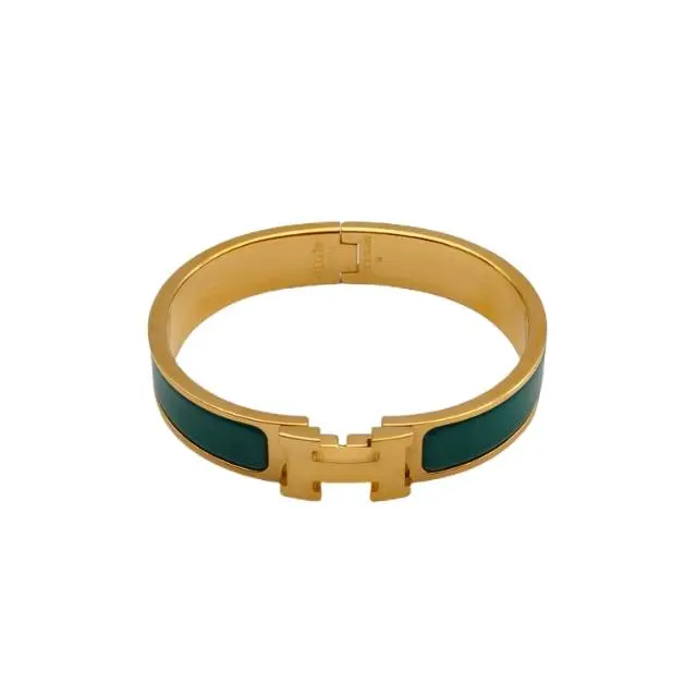 Pre-owned Clic H Enamel H Buckle Bracelet 14 p236069003