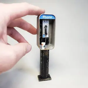 American Public Phone Resin Ornament, Durable Resin Material, Ideal for Home Decor, Unique Design, Perfect Gift Idea