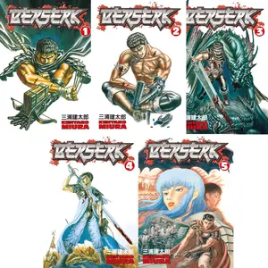 Berserk Volume 1-5 Collection 5 Books Set (Series 1) by Kentaro Miura - Paperback