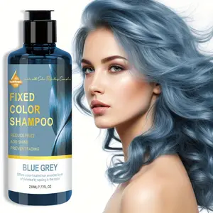 230ML Blue Hair Dye Shampoo, Unisex, Moisturizing, Coconut Oil, Quick & Easy, for Dry Hair, Daily Use, All Hair Types