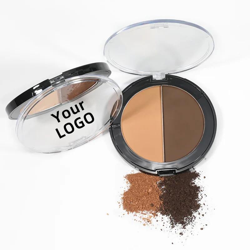 Bronze-colored cream and powder palette