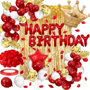 147pcs Party Balloon Set, Latex Balloons, Birthday Decorations, Christmas, Valentine's Day, Photo Props