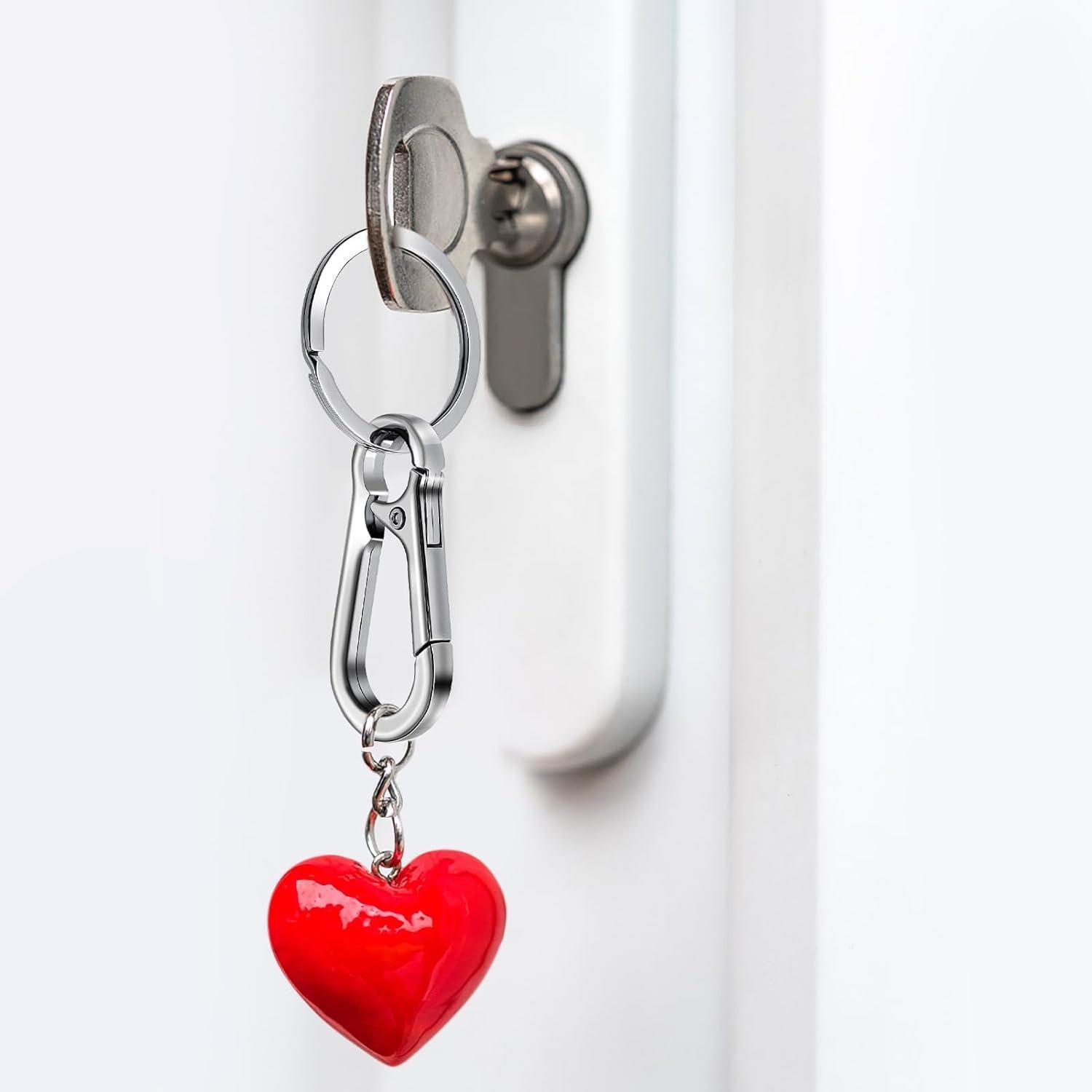 Durable Zinc Alloy Keychain, 4 Counts Metal Buckle Portable Keychain, Car Keychain, Spring Buckle Keychain, Quick Release Keychain, Men & Women Keychain, Keyring, Teenage Girl Gifts, Lightweight Keychain, Accessories