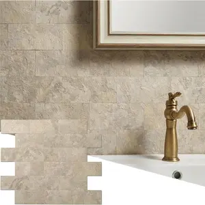 2026 New Upgrade Peel and Stick Backsplash Tile, 11.34" X 11.57" Wall Tile for Kitchen, Bathroom, Fireplace, Laundry (Beige Ecru, 20 Packs)