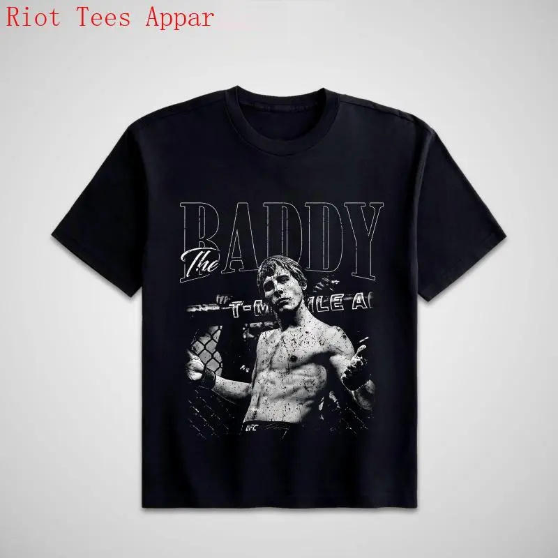 Paddy "The Baddy" Pimblett T-shirt, UFC Paddy Pimblett Tee, UFC Sports Shirt, UFC Vintage Cotton Tee, UFC Merch, Casual T-Shirts Top Short Sleeves DTG Print