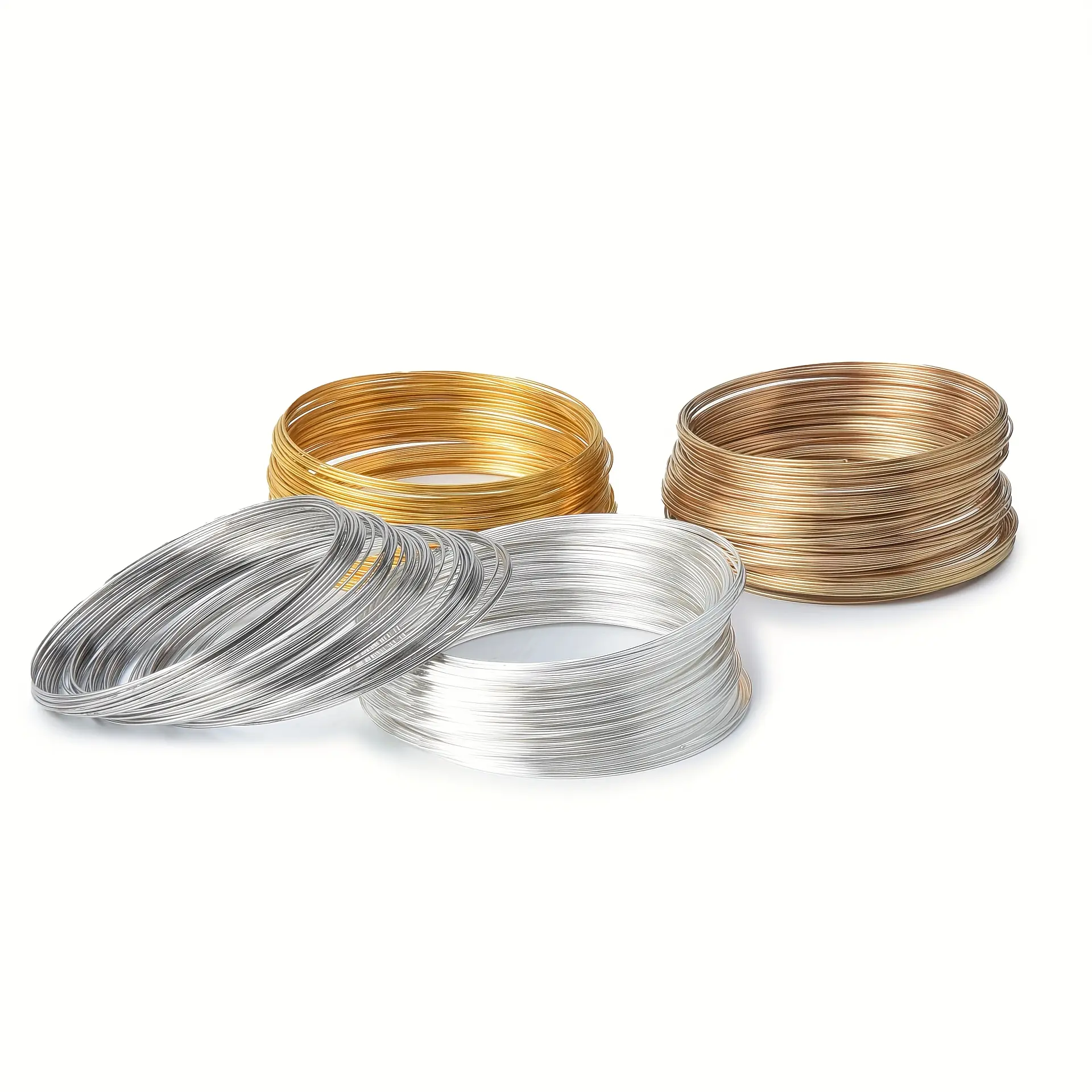 100 Loops/ Pack 6Mm Memory Wire Beading Wire | Mixed Colors Random, Alloy Material for Bracelet And Necklace Jewelry Making