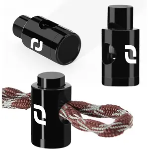 Heavy Duty Cord Locks - Single Hole Drawstring Stopper Fastener for No Tie Shoelaces and More