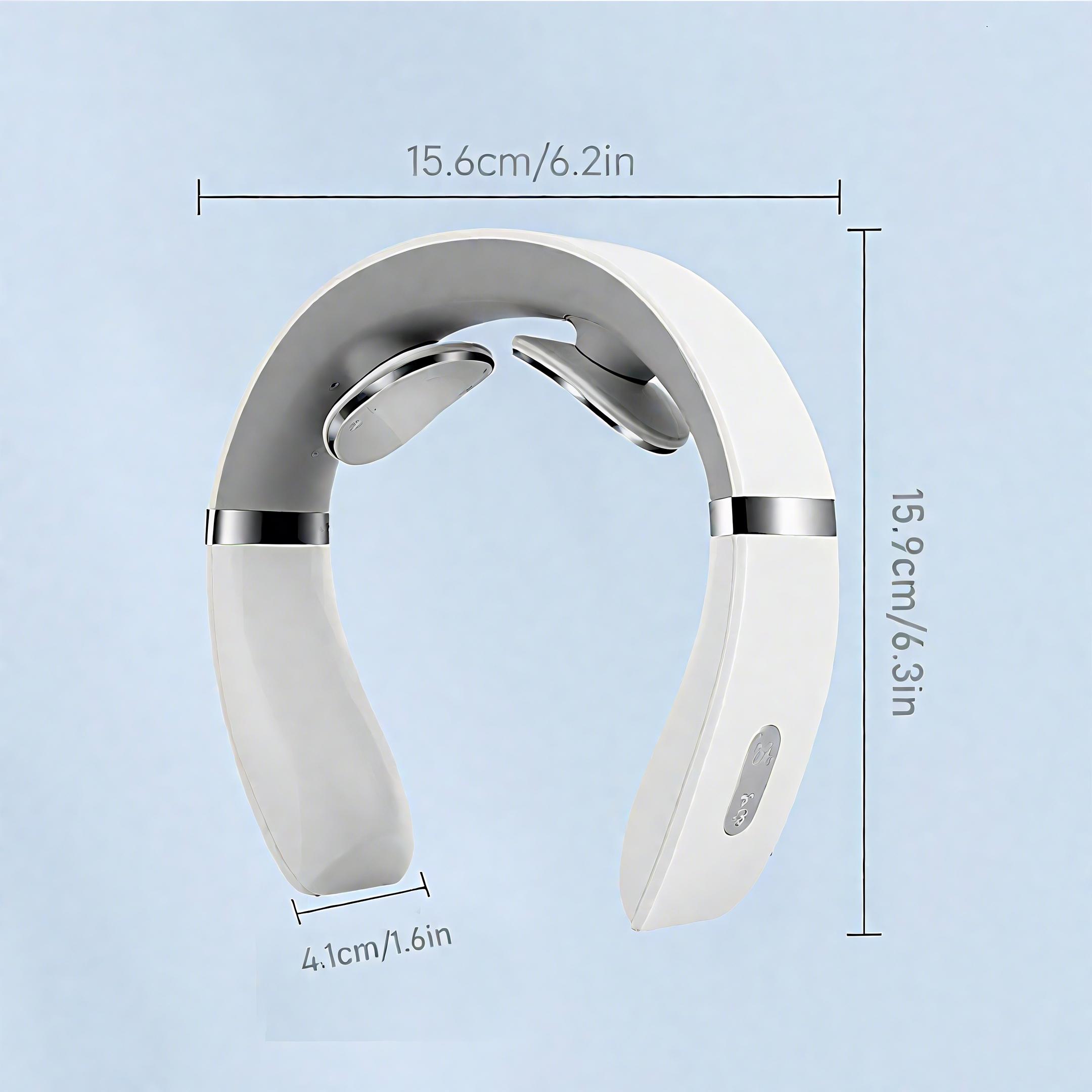 Portable Neck Shoulder Massager, Electric Cervical Spine Massage Device, Mini USB Rechargeable Neck Protector, Deep Tissue Relaxation Massager for Home Office Travel Use