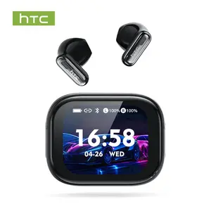 HTC NE68 Wireless Earbuds, featured with Bluetooth 6.0 and LED touch screen. As practical Bluetooth wireless headphones and lightweight headset, it comes with IPX5 waterproof, clear sound quality, perfect for study, work and travel.