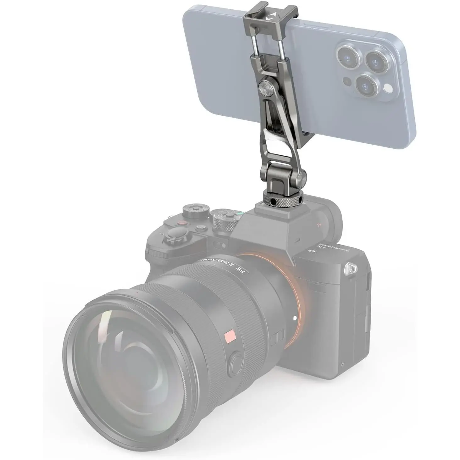 Multifunctional  Cell Phone Mount Adapter, Phone Tripod Mount with Cold Shoe, Phone Holder for  16 15 14 13 12 11, Fits for Tripod Monopod Phone Cage Camera cage-3559