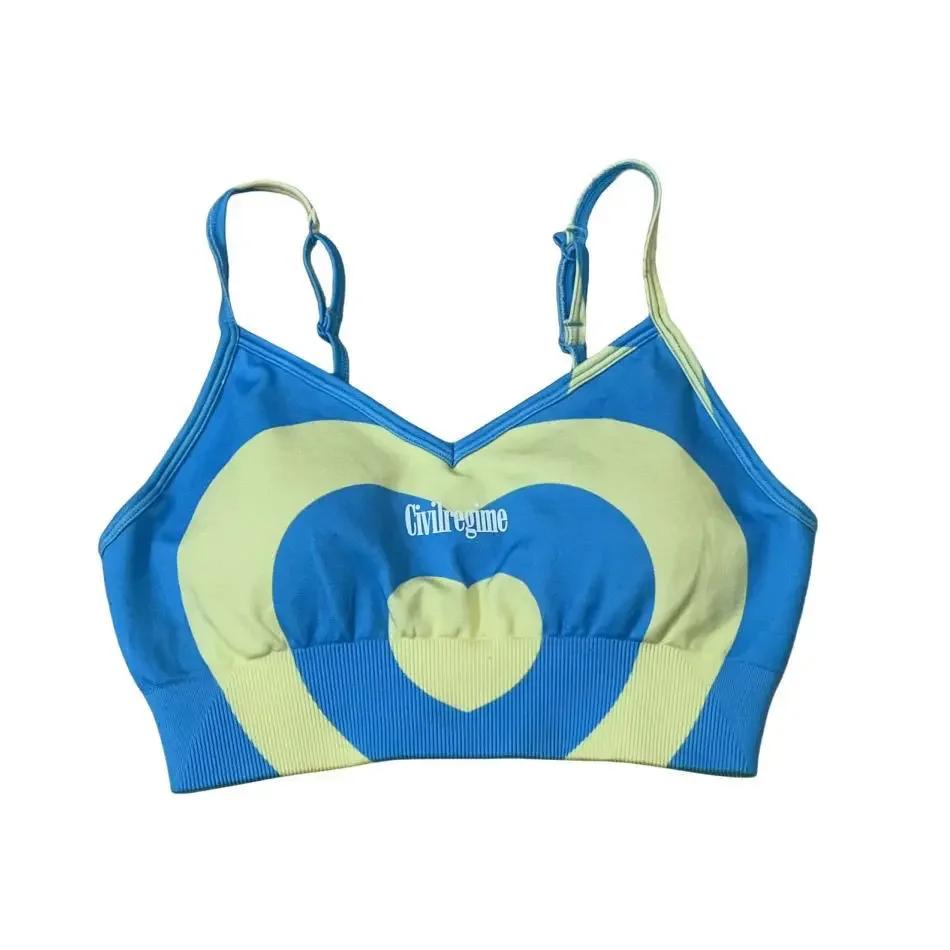 New The Powerpuff Girls Blossom Bubbles anime peripheral cartoon love print girls summer fitness yoga high-looking set birthday