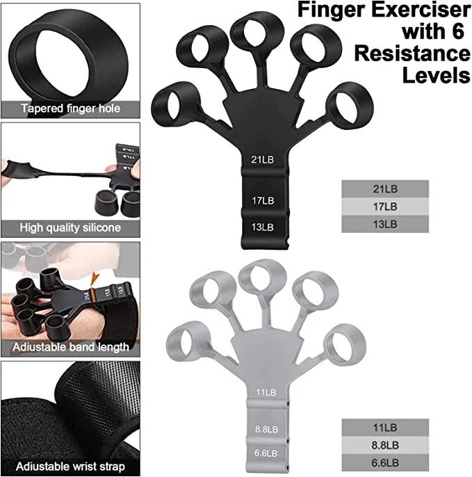 Hand Grip Strengthener Physical Tools Guitar Finger Trainer Training and Exercise Gym 6th Level Resistance Gripster Expander Hand Grip Strengthener Physical Tools Guitar Finger Trainer Training and Exercise Gym 6th Level Resistance Gripster Expander