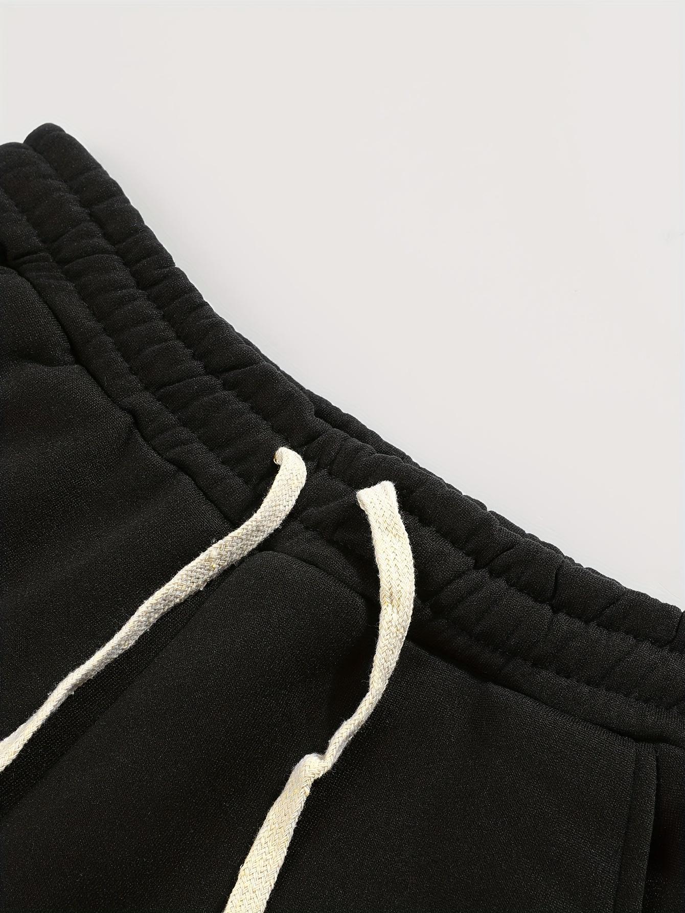 Men's casual fashion "Youngsters OF GOD" printed hoodie and sweatpants set - polyester, machine washable, black with white cross design, ideal for fall and winter leisure, oversized hoodie SpringStatements