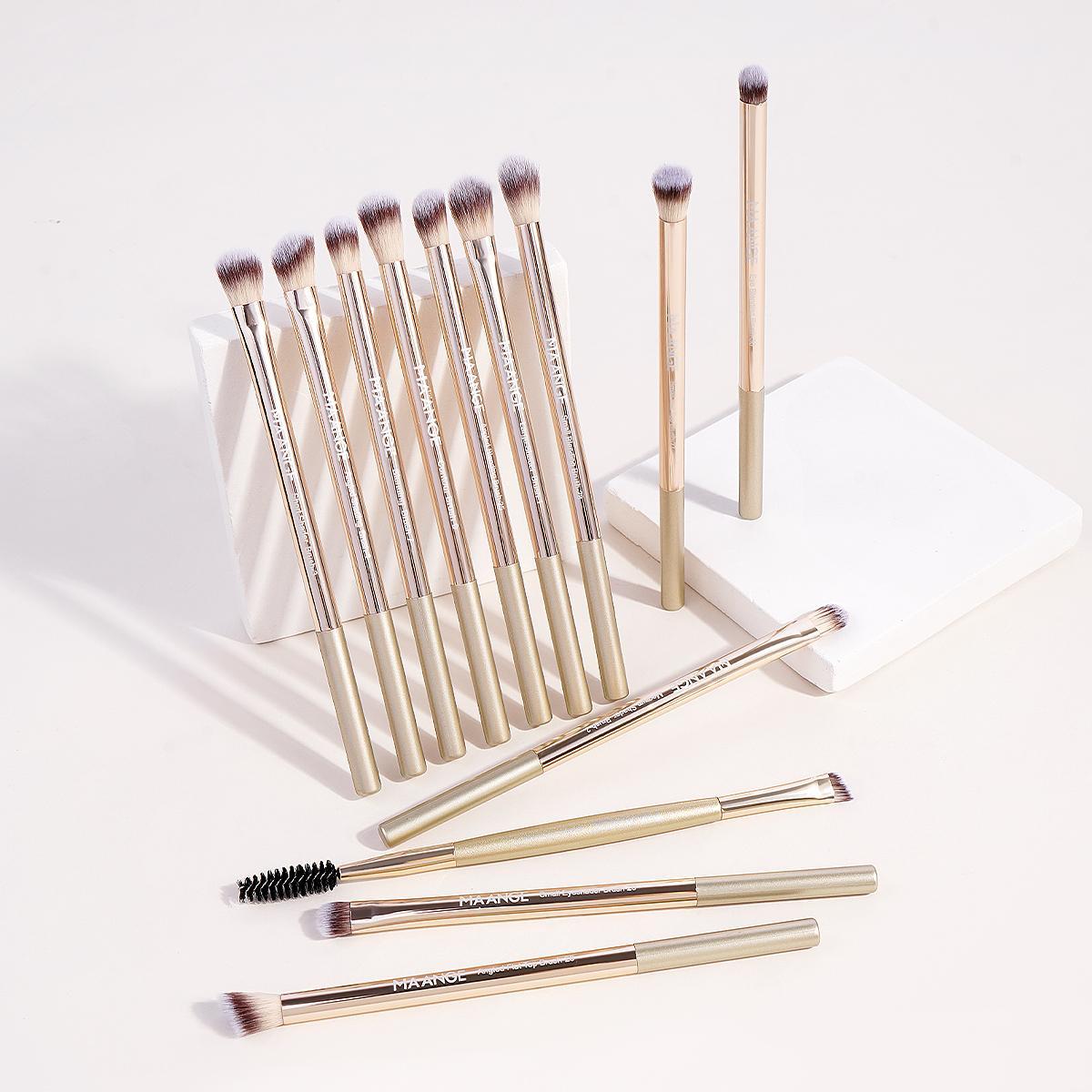 Professional Soft Makeup Brush Kits with Cosmetic Bag, 13pcs/set Eyeshadow Brush Set Multifunctional Makeup Brushes for Powder Liquid Cream, Makeup Tools for Women, Face Makeup Brushes, Brush Combo