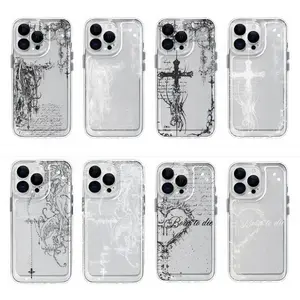 Suitable Ins Style Creative Fashion New Mobile Transparent Phone Case For iPhone 17 16 15 14 13 12 Pro Max Plus Anti Fall Birthday And Holiday Gifts Case Cover