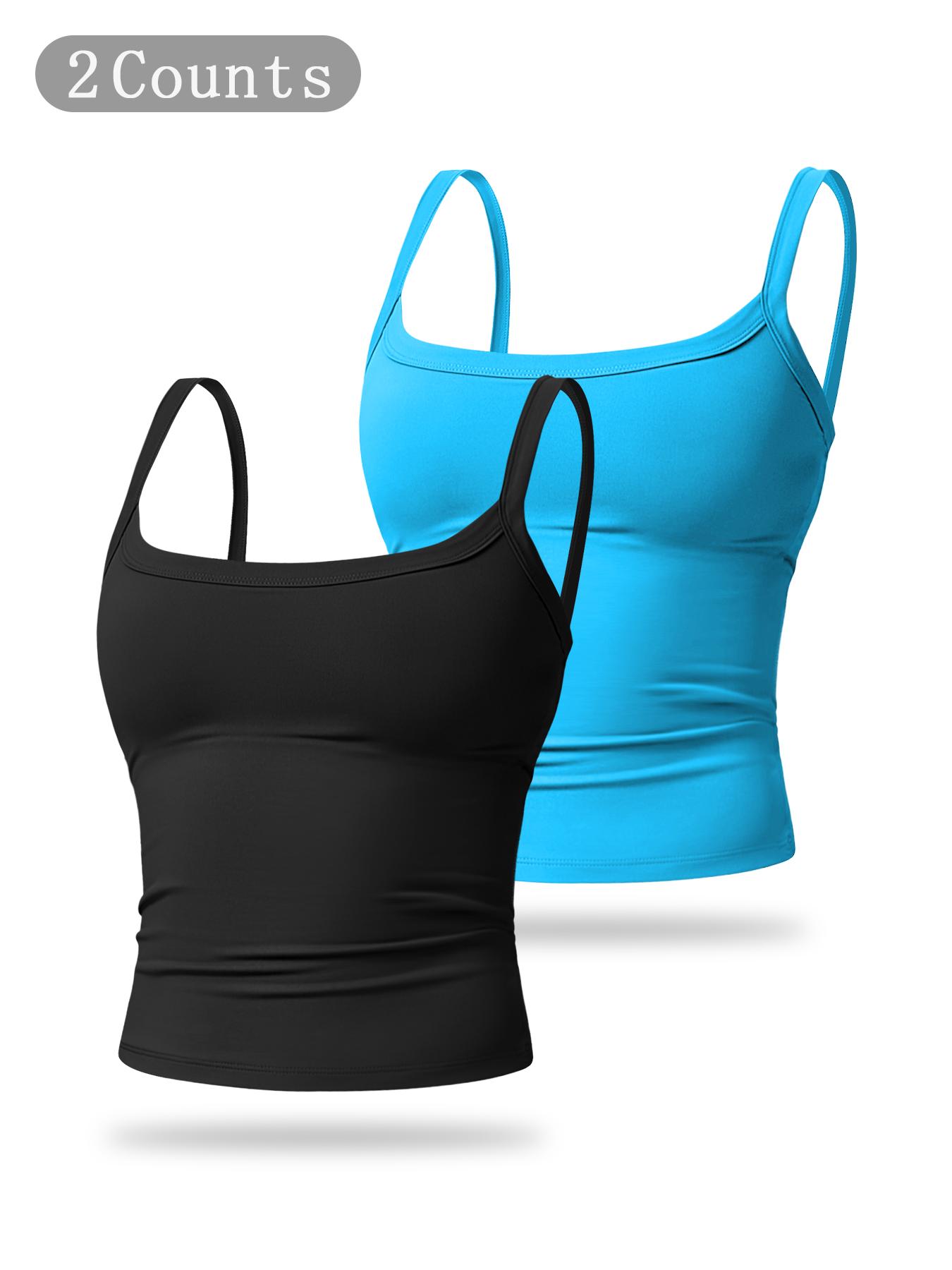 Women's Solid Color Wireless Sports Tank Top, Quick-Drying, Breathable, Comfortable Sports Vest, Ladies Sportswear for Indoor and Outdoor Wear, Workout Clothes for Women