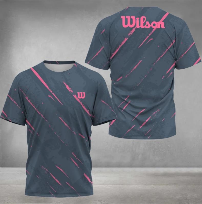 Kyn Apparel 2026 men's W-letter printed casual quick drying sports top outdoor men's soft and breathable round neck T-shirt