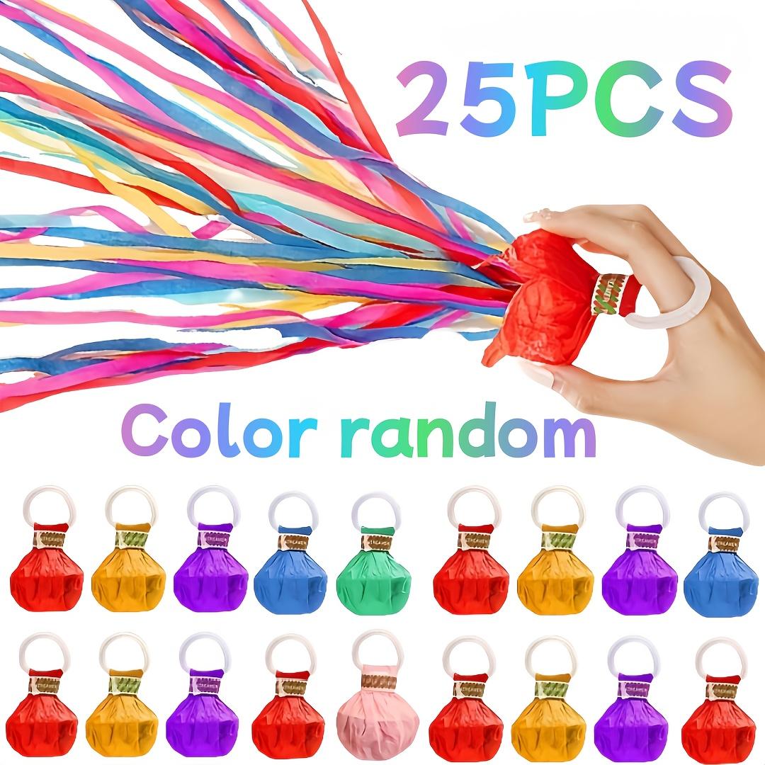 25 Pcs Confetti Streamers Handheld Ribbon Wands, Perfect for Birthday, Wedding, Graduation, Halloween, Christmas Party, Indoor & Outdoor Decor - Lightweight & Easy to Use, Instant Festival Atmosphere, Must-Have for Party Planners & Holiday Enthusiasts