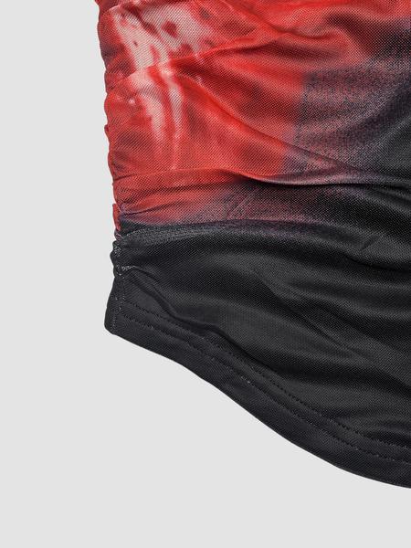 Valentine's Day Women's Long Sleeve T-Shirt, Asymmetrical Shoulder Design Slim Fit Casual Top, Fall & Winter Fashion, Moderate Fabric, Comfortable Wear