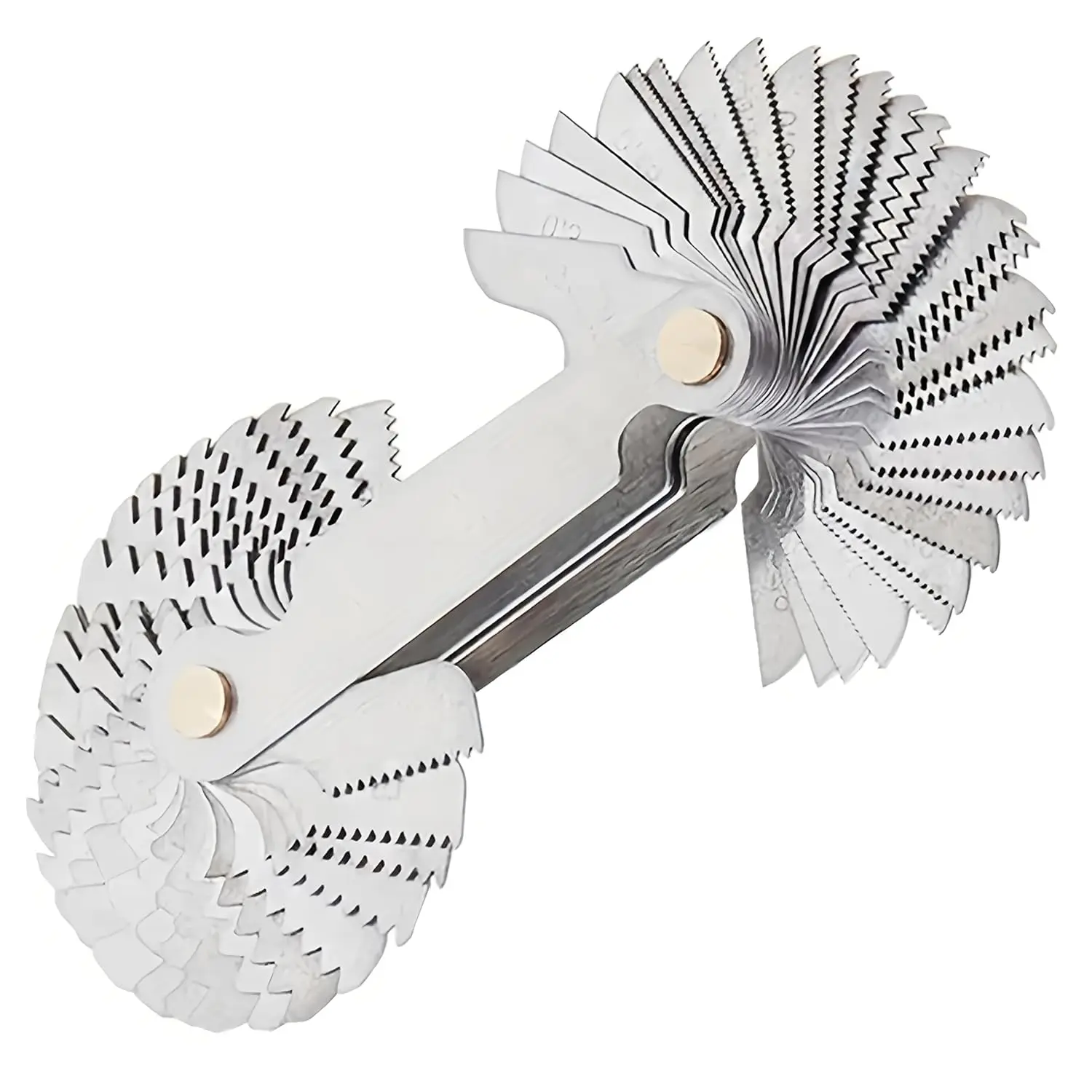 Thread Gauge Whitworth 55  & Metric 60  &  60  Metric &  &  Screw Gauge SAE Thread Pitch Gauge Whith Locking Devices for Industrial Measurement Garage Workshop Plumbing