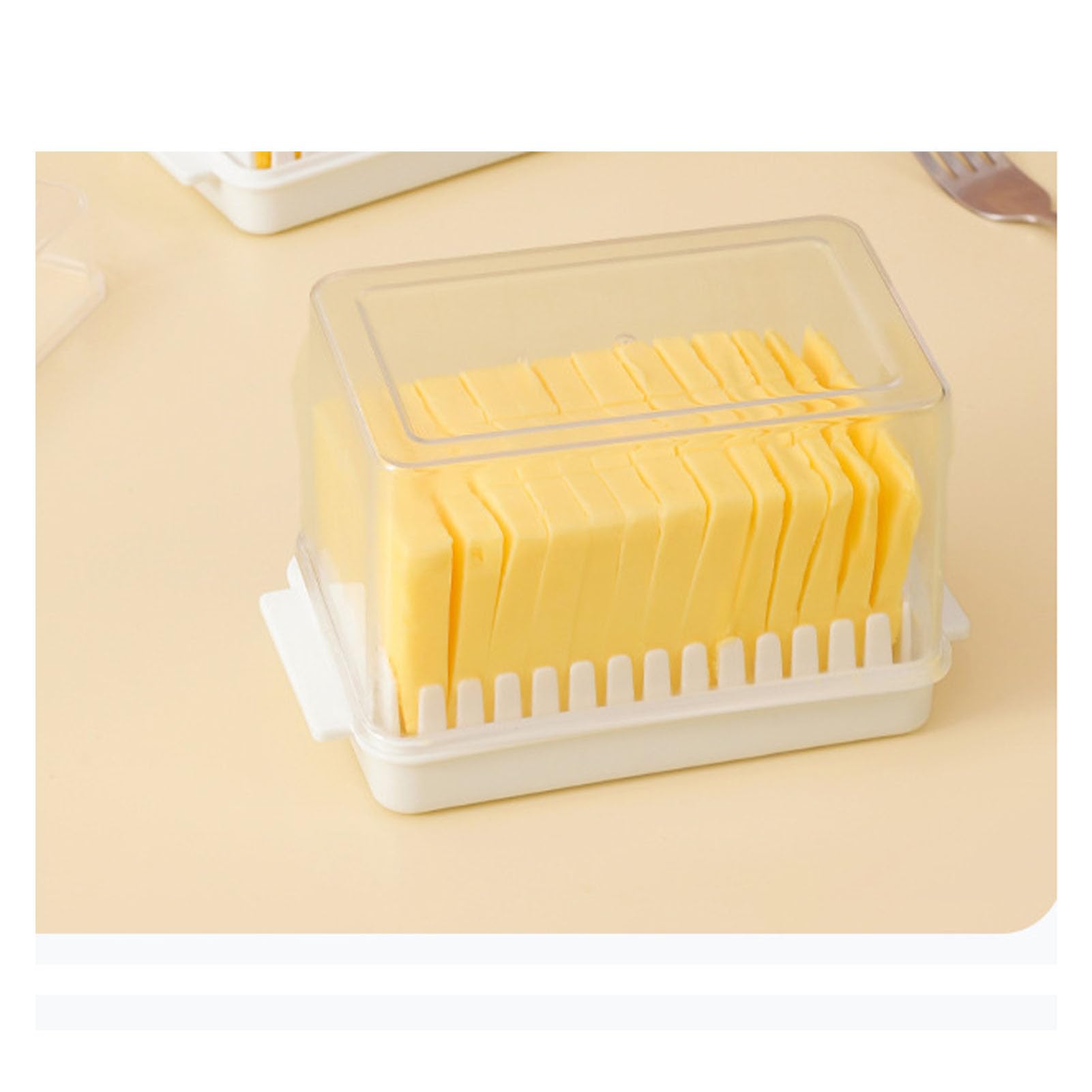 Butter Cutter Box, Butter & Cheese Container with Lid, Cheese Slice Storage Box, Refrigerator Food Container, Kitchen Supplies
