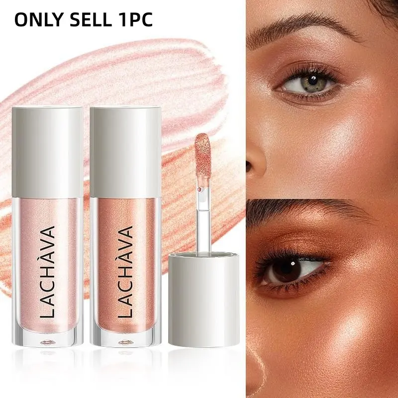 Luxurious Long-Lasting High-Gloss Eyeshadow Cosmetic, Waterproof Multi-Functional Non-Smudge, Glass-Like Glossy Eye Makeup, Daily Use, Christmas Gift