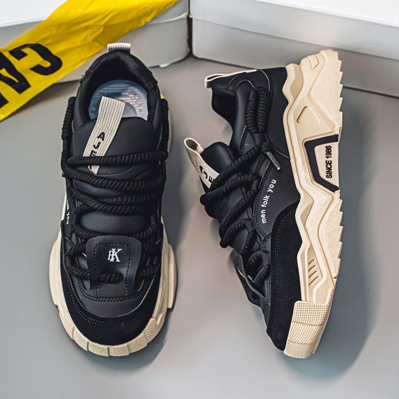 Men's Fashion Trendy Sports Casual Shoes Thick Sole Versatile Skate Shoes