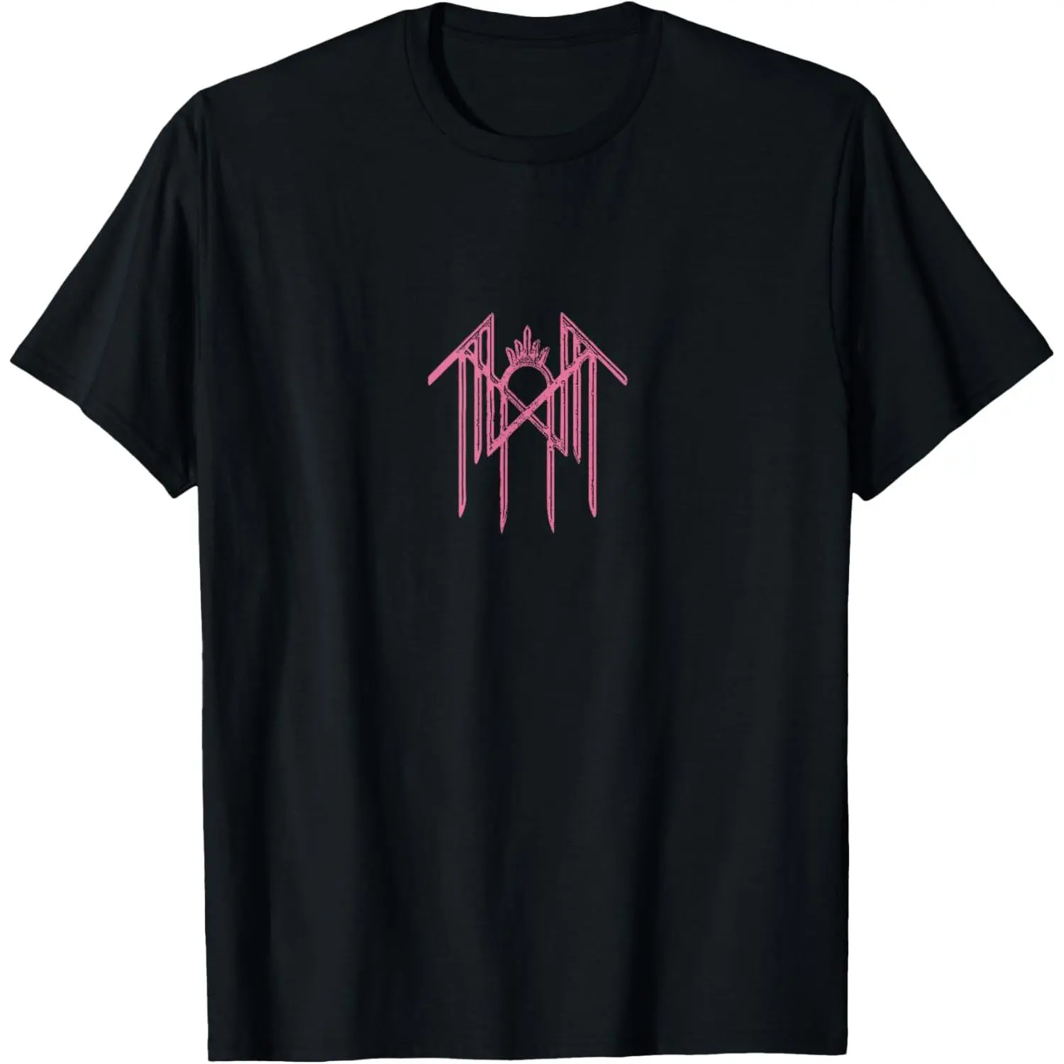 Men's Gothic "Even In Arcadia" Graphic-Print Short-Sleeve T-Shirt - Atmospheric Music, Progressive Rock, Sleep Token Alternative Aesthetic Cotton Streetwear Top, Round Neck, Lightweight, Casual, All-Over Print, Machine Washable, Sports & Outdoor Top