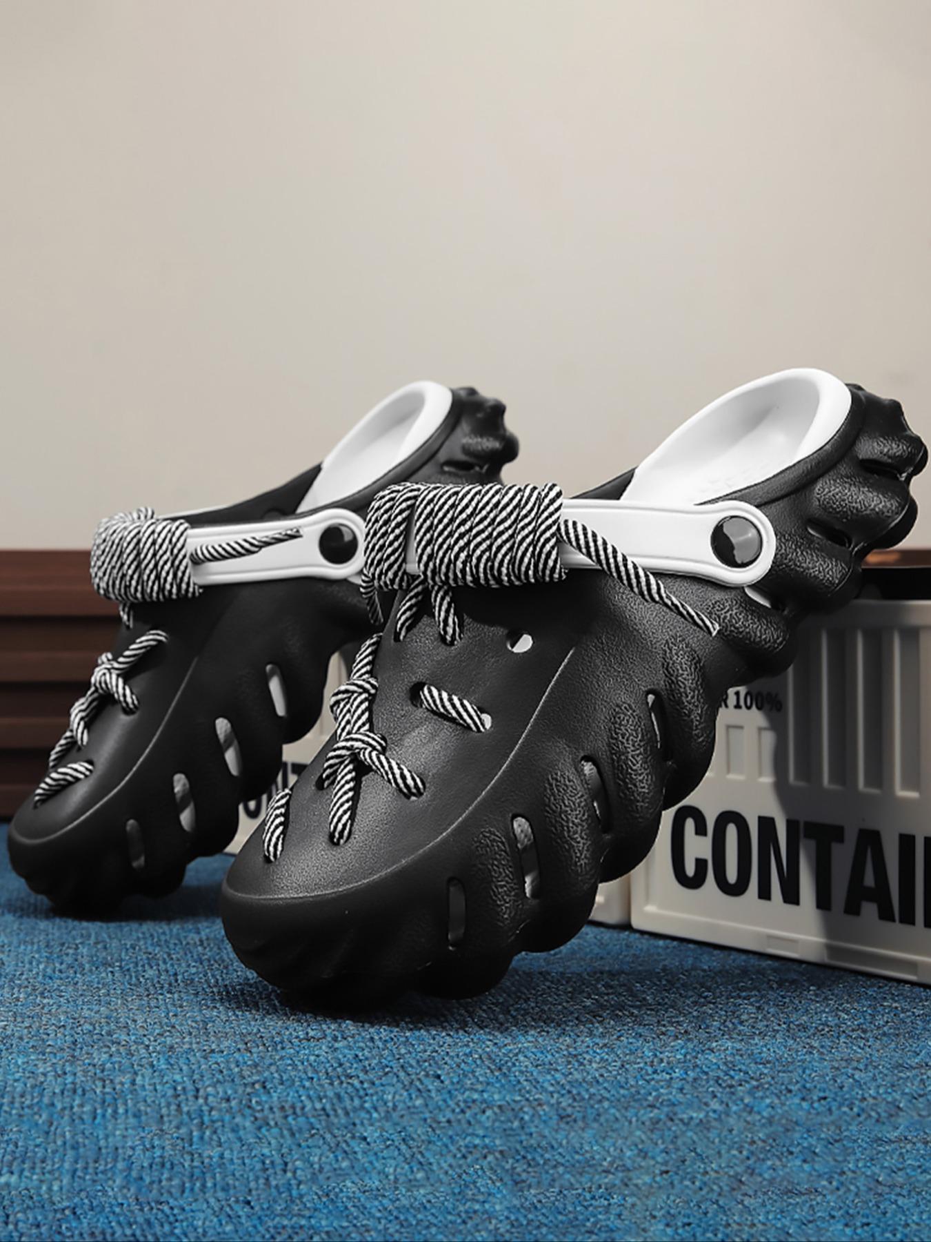 Unisex's Minimalist Casual Plain Color Slides, Lightweight Breathable Comfortable Slides, Sporty Breathable Clogs, Non-slip Slippers for Indoor & Outdoor Wear, Boy