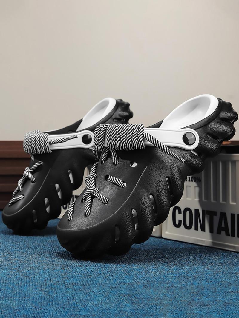 Unisex's Minimalist Casual Plain Color Slides, Lightweight Breathable Comfortable Slides, Sporty Breathable Clogs, Non-slip Slippers for Indoor & Outdoor Wear, Boy