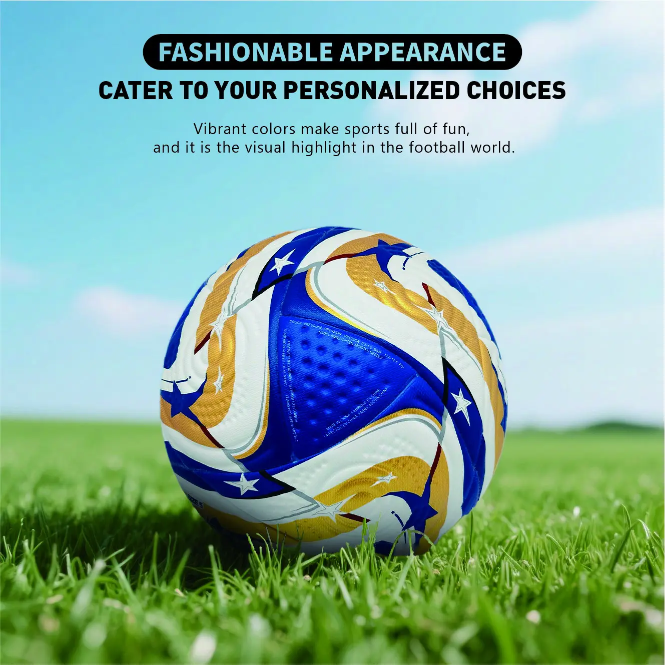 Professional Soccer Ball, Thick PU Material, Seamless Heat Bonded, Ideal for Adult Training and Play, Outdoor Use on Concrete, Grass, Sand, Match Soccer Ball, Soccer Gear